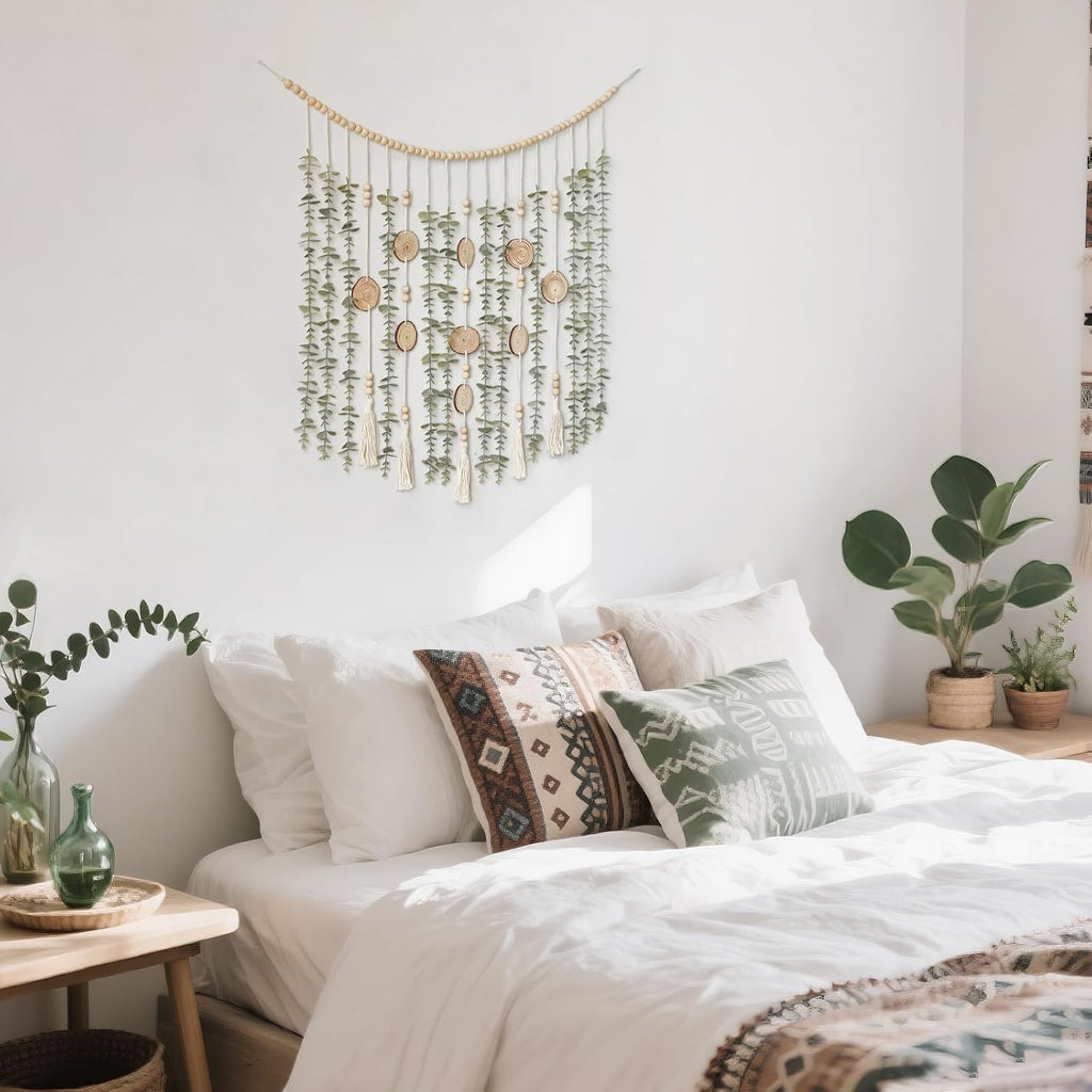 Boho Hanging Artificial Eucalyptus Garland Wall Decor 43'' Fake Plant