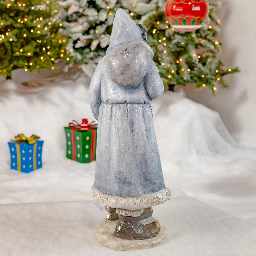 Set of 2 Christmas Children Figurine Statues Tushkas Collection (Individual Santa Claus with Bag)