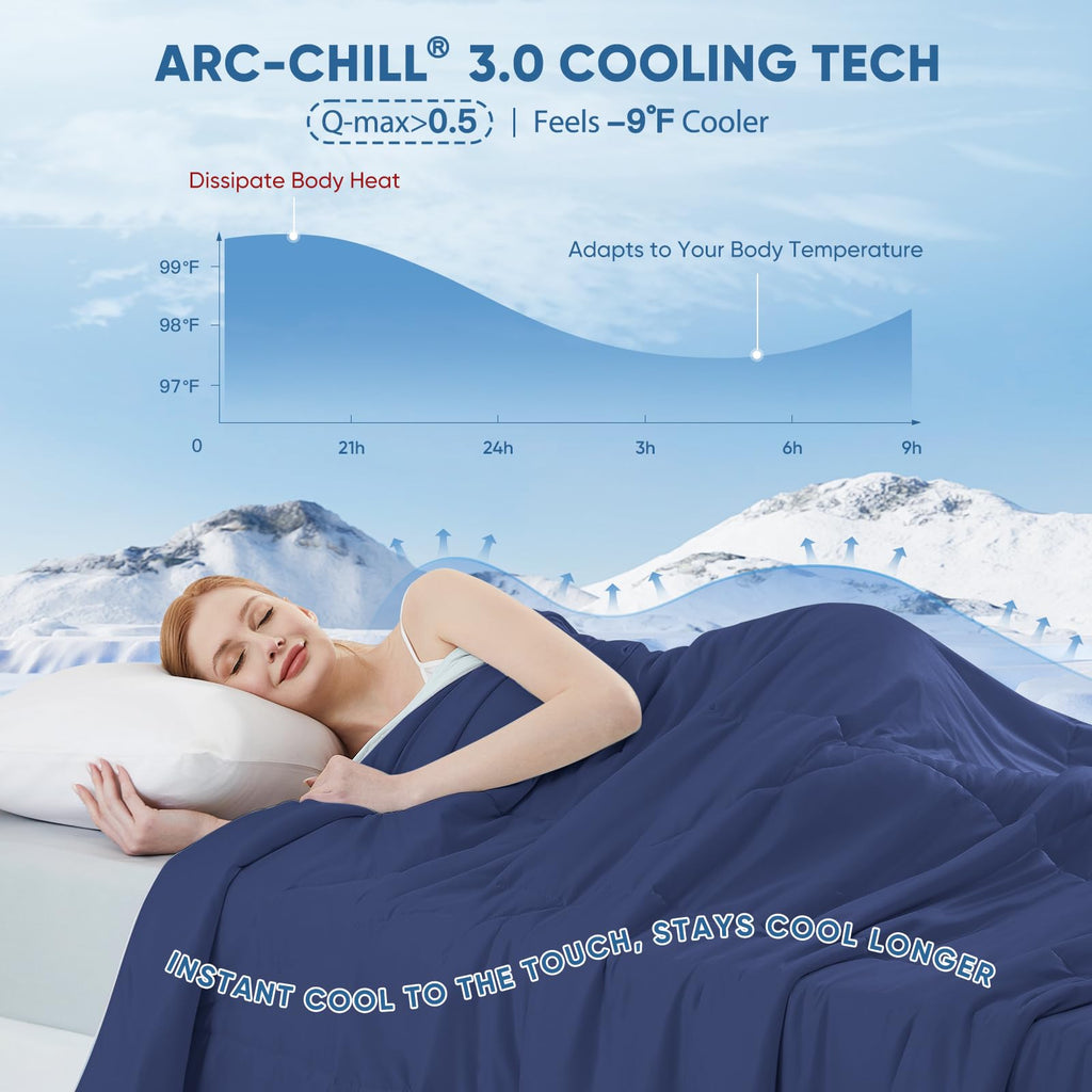 Cooling Comforter Queen Size, Cooling Blanket for Hot Sleepers