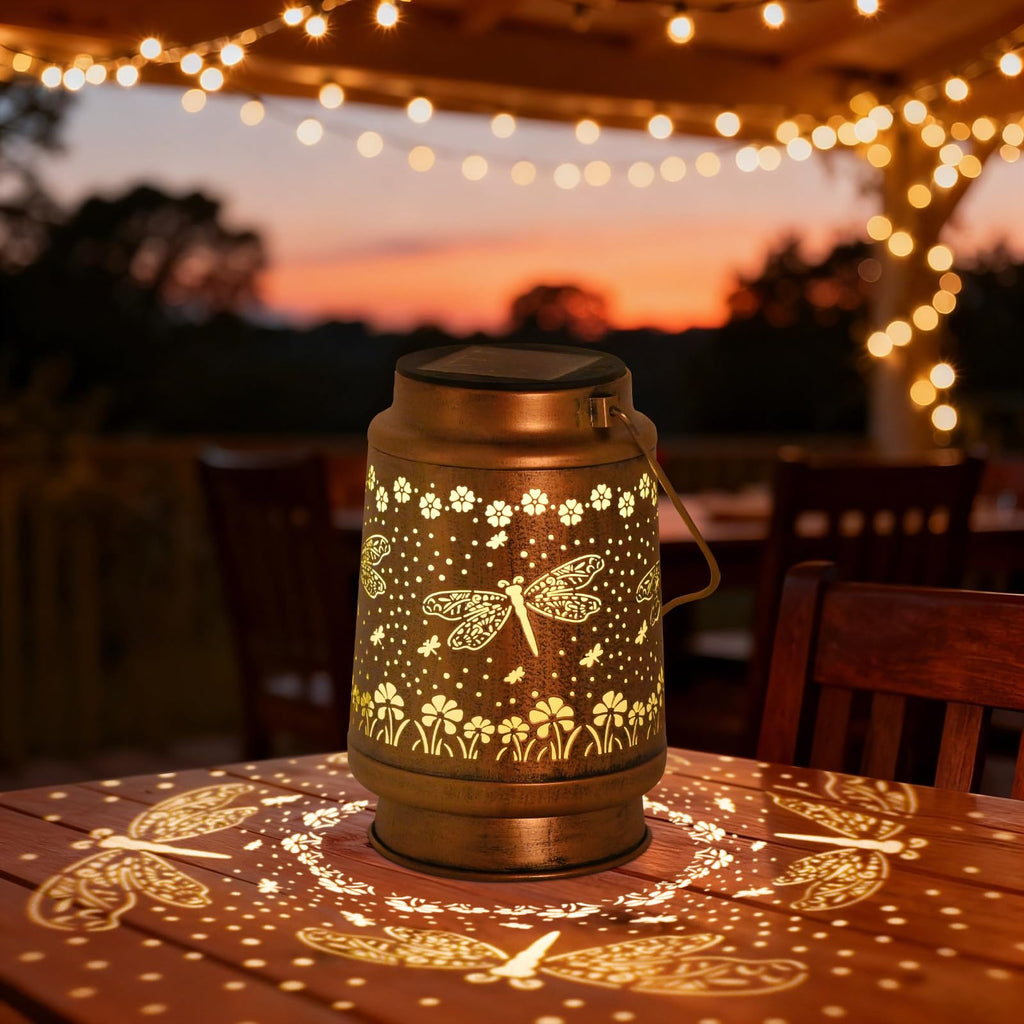 Butterfly Solar Lanterns Outdoor Waterproof, Garden Decor 2 Pack