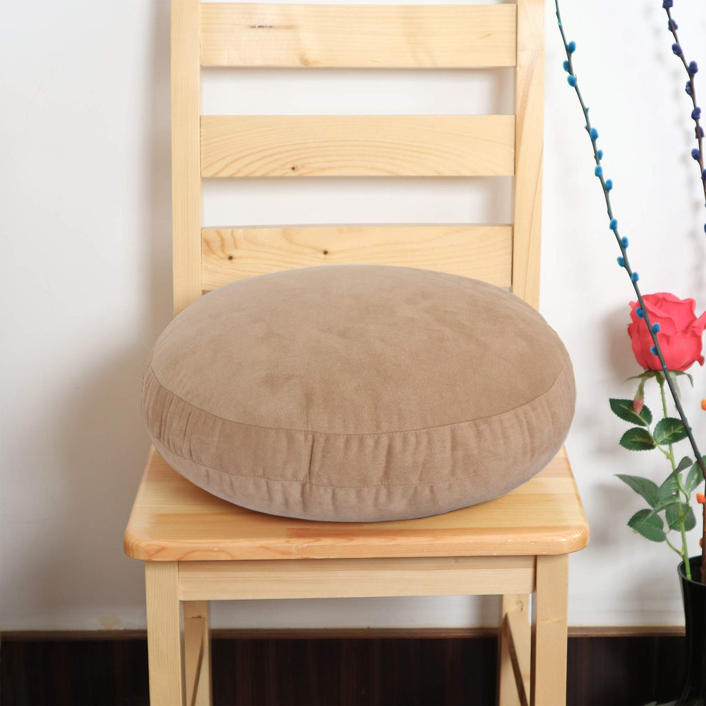 Round Throw Pillows Down-Like Polyester Filling Super Soft Ultra Fluffy Feather-Like Touching Decorative Circle Floor