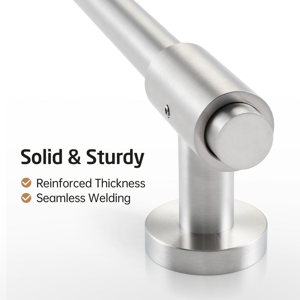 Bathroom Shower Slide Bar 40-Inch with Adjustable Handheld Shower Head Holder Wall Mounted SUS 304 Stainless Steel