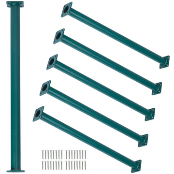 22 Inch Outdoor Monkey Bars, Green - Set of 6