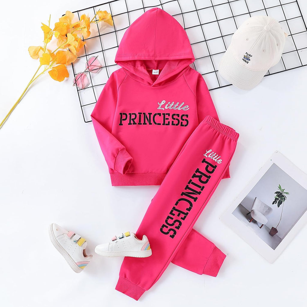 Toddler Girls Pant Set Warm Hoodie Long Sleeve Winter Outfits Sweatsuits Girls' Clothing Sets 2 Piece