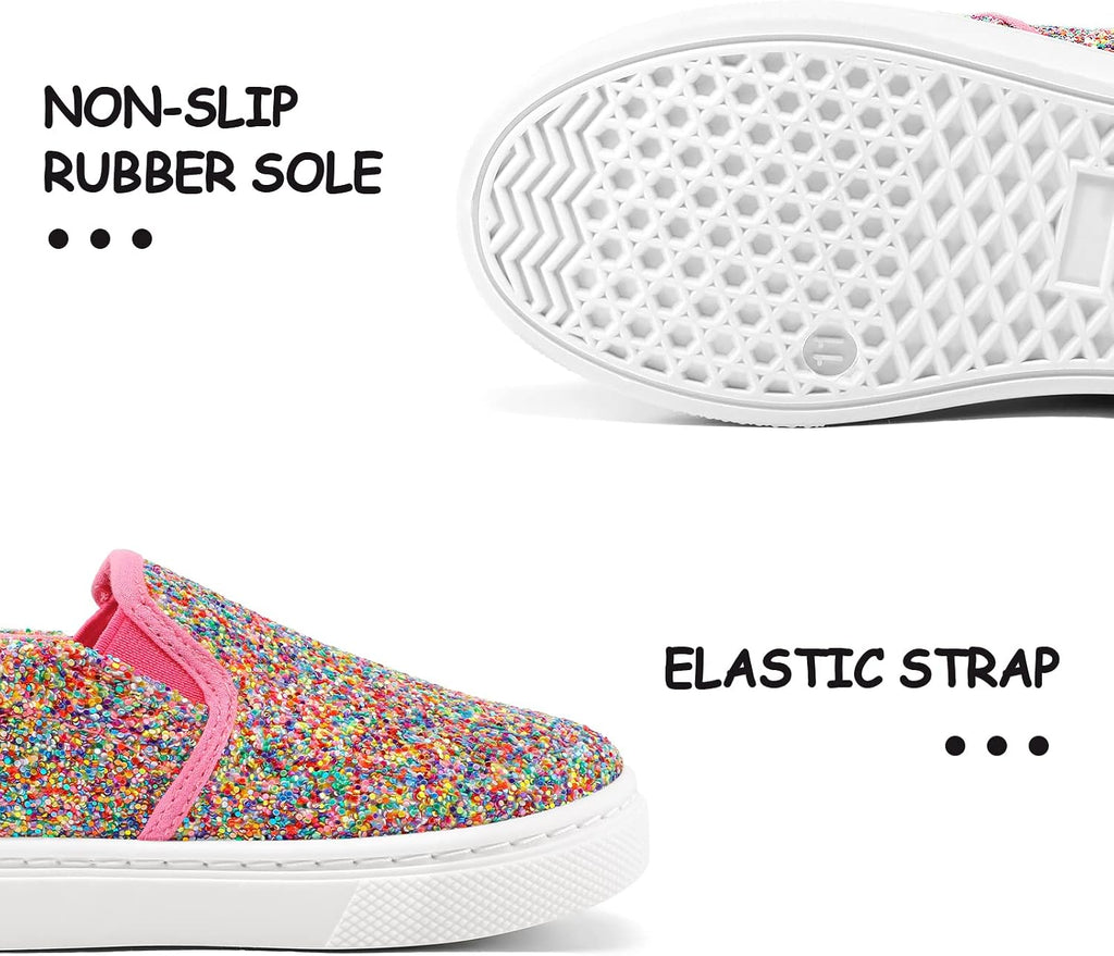 Toddler Sneakers for Girls Boys Slip On Canvas Walking Shoes