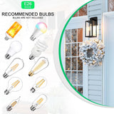 Outdoor Wall Lantern, Exterior Waterproof Wall Sconce Light Fixture, Black Anti-Rust Mount Light with Clear Glass