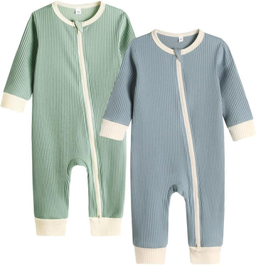 Unisex Baby Boy Girl 2 Pack Rompers