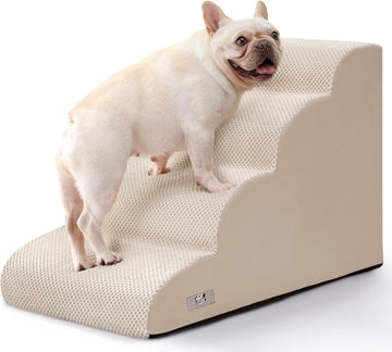 Dog Steps for Bed 17.7" H, 4-Step Pet Stairs Ramp for Small & Medium Dogs