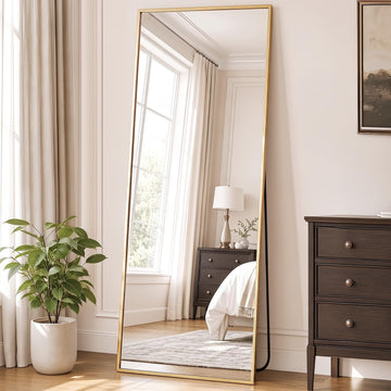 64"x21" Full Length Mirror with Stand, Full Body Floor Mirror