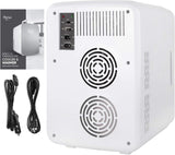 10L Mini Fridge for Bedroom - Car, Office Desk & College Dorm Room - 12v Portable Cooler & Warmer for Food, Drinks