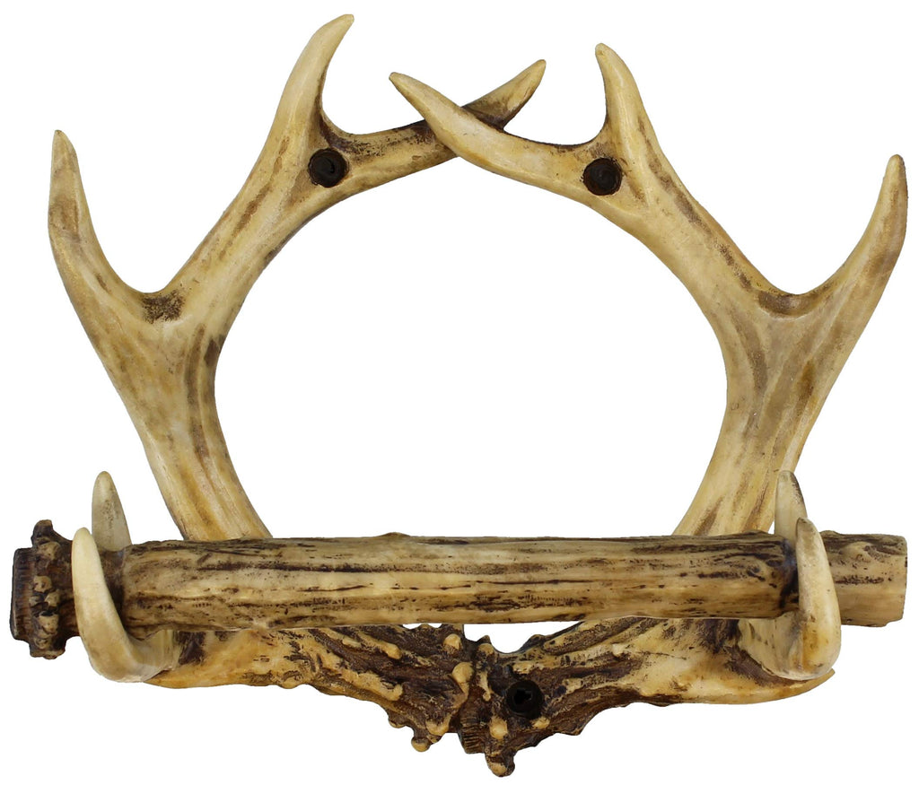 Deer Antler Wall Mounted Toilet Paper Holder - Bathroom Decor