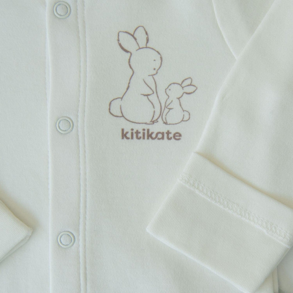Organic Cotton Baby Piece Outfit Set, Soft Interlock Top and Footed Pants, Unisex