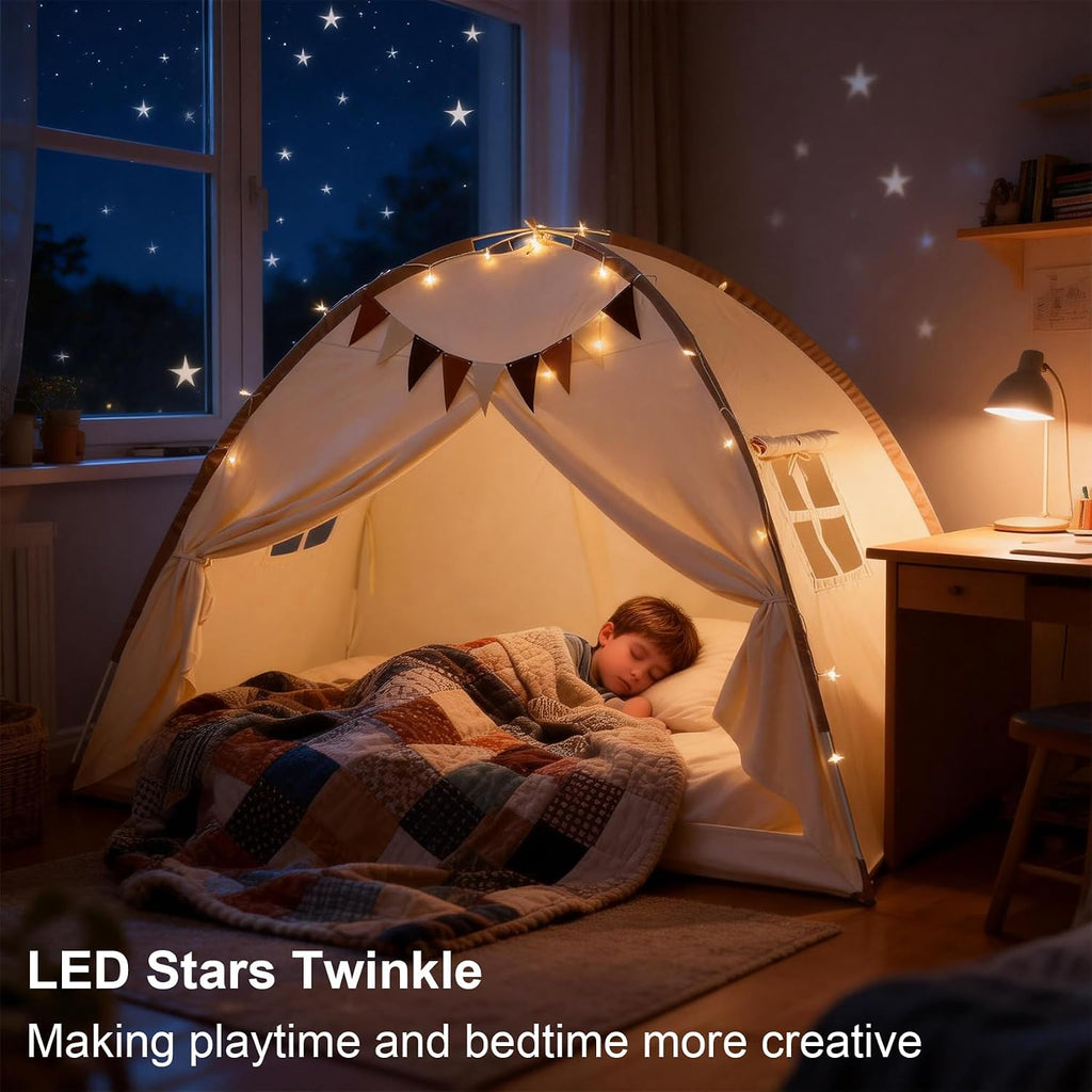 Full Bed Tent Canopy, Indoor Toddler Bed Tent for Kids, Bed Tent Full Size