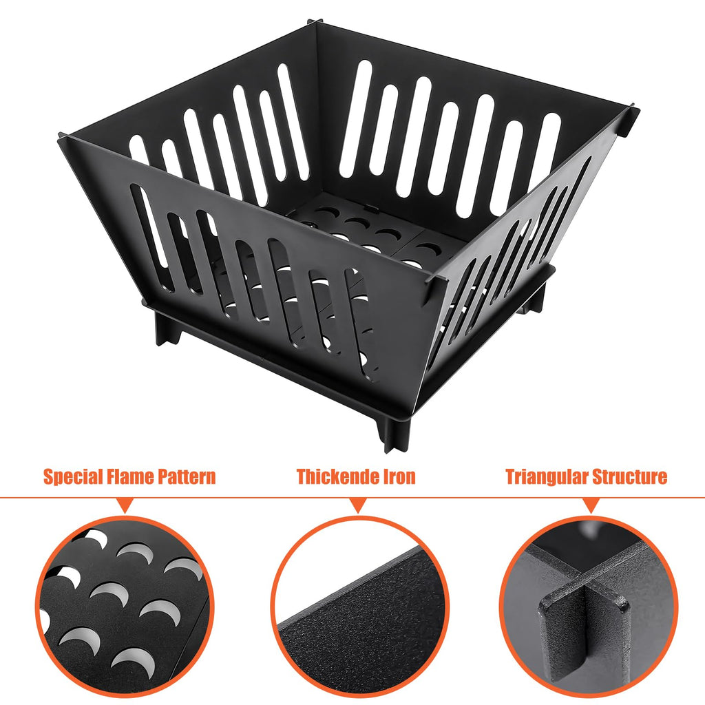 17-Inch Portable Fire Pit with Carry Bag