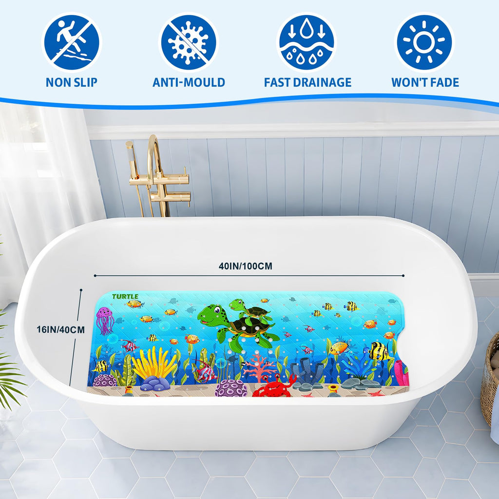 Bath Mat for Tub Non Slip Bathtub Mat Non Slip 40x16 Baby Bath Mat