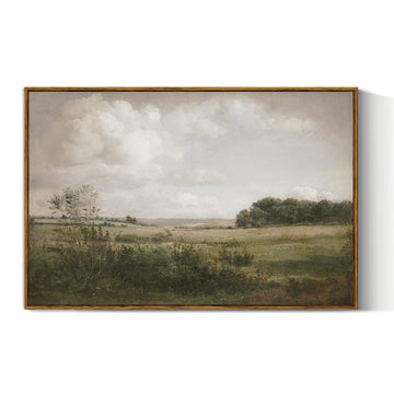 Vintage Landscape Large Framed Wall Art, Nature Wilderness Scenery Paintings Decor Aesthetic, 24x36 Inch Canvas Print