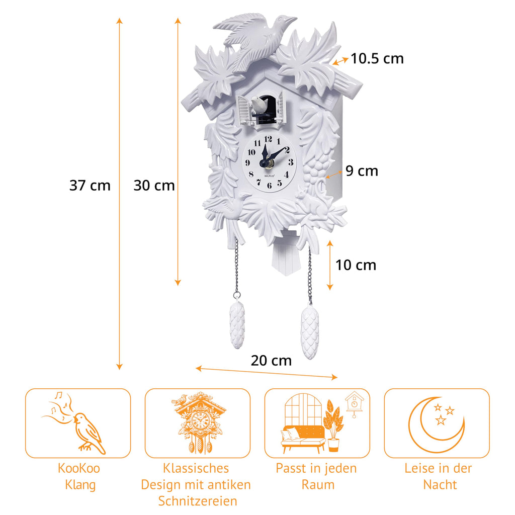 Chiming Cuckoo Clocks for Wall Bird Singing Cuckoo Clock Volume Adjustable Coo Coo Clock Christmas Cuckoo Clock Gift