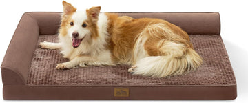 Orthopedic Dog Bed for Extra Large Dogs, L Shaped XL 44x32 inch