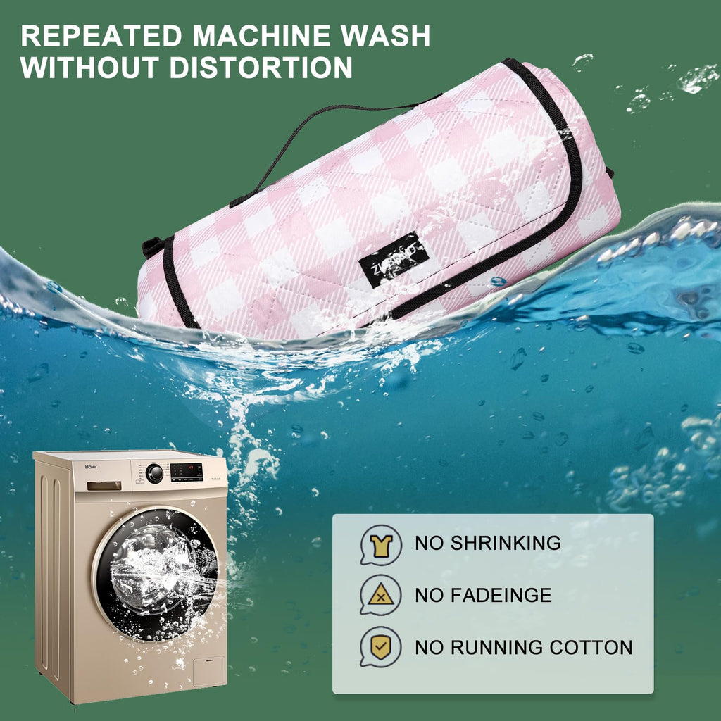 Picnic Blankets Waterproof Sandproof Foldable & Machine Washable, 80''x100'' Extra Large Beach Blankets, Simple