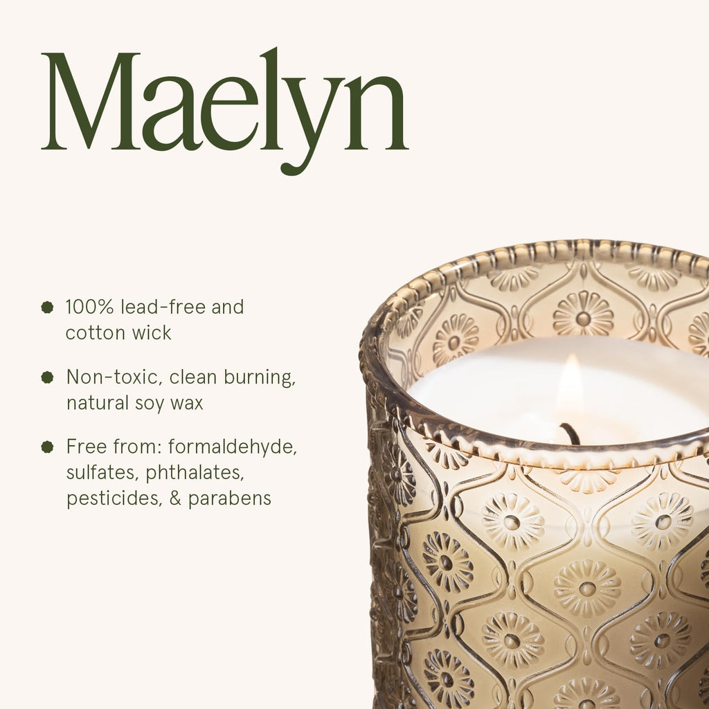 Island Coconut Vanilla Scented Candles, Soy, 40 Hrs