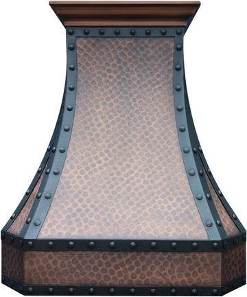 36 Inch Copper Wall Mount Range Hood