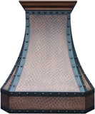 36 Inch Copper Wall Mount Range Hood