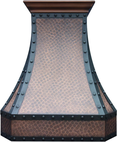 36 Inch Copper Wall Mount Range Hood
