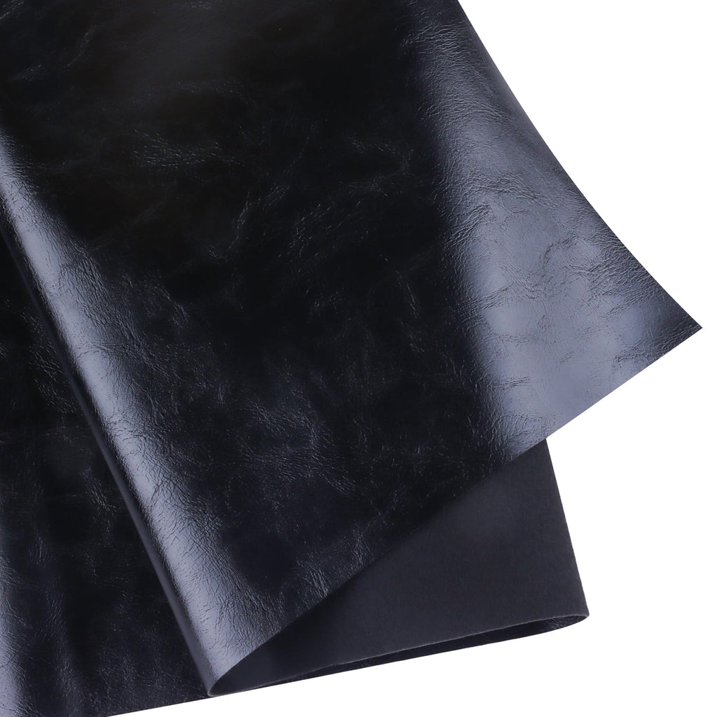 Faux Leather Sheets Smooth Surface One Yard Leather Fabric for DIY Crafting Thick Durable Synthetic Repholstery PU