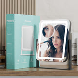 Vanity Mirror with Lights, 16"x14" Large LED Lighted Makeup Mirror, Hollywood Makeup Mirror, Touch Screen, 3-Color