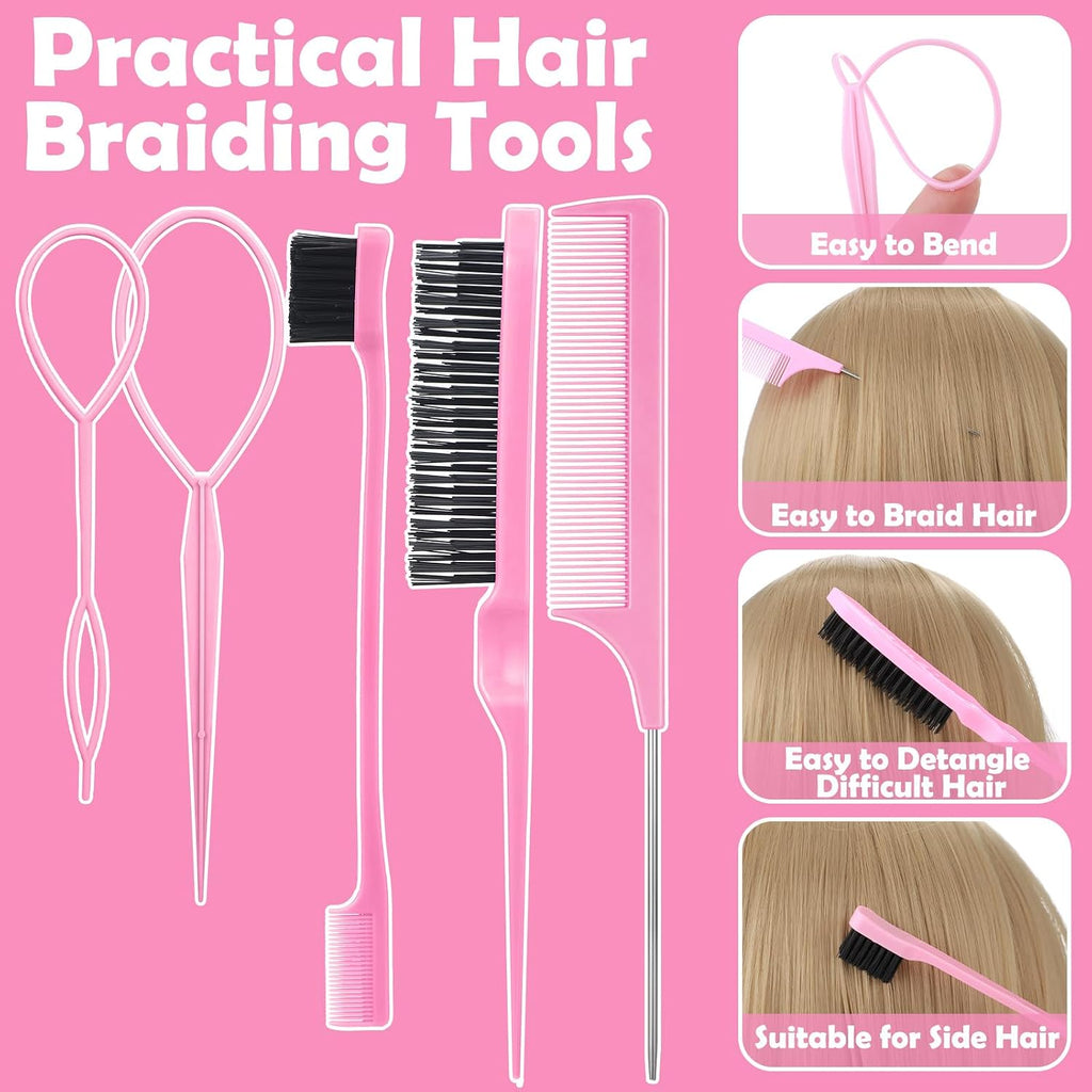 Hair Accessories for Girls, 1695 Pcs Toddler Hair Ties Elastic Hair Ties with Hair Clips Hair Tail Tools, Girls Hair