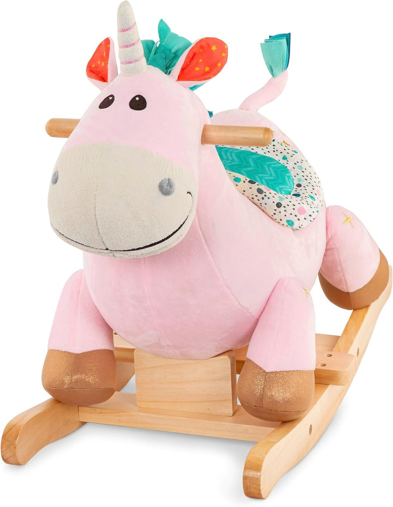 Unicorn Rocker, Rodeo Rocker Cleo Wooden Ride-On Pink, Soft Toys