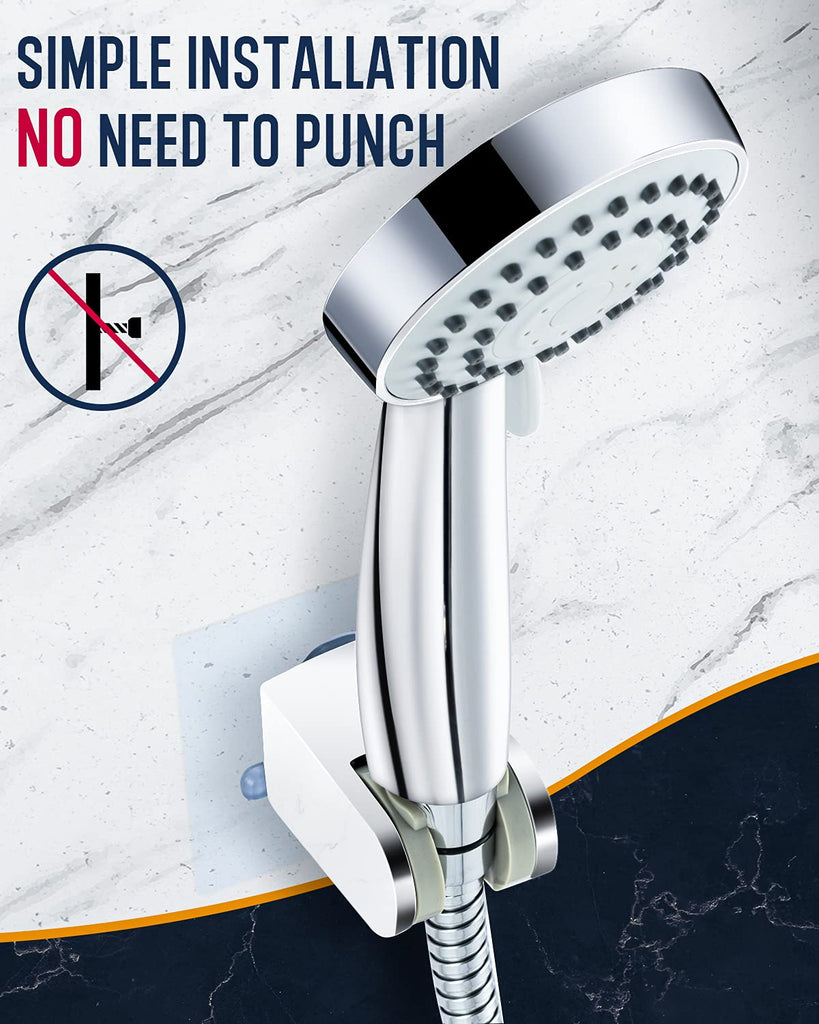 High Pressure 8" Rainfall Shower Head and Handheld Shower Heads Combo, with 60" hose, Punch-free, Dual Powerful