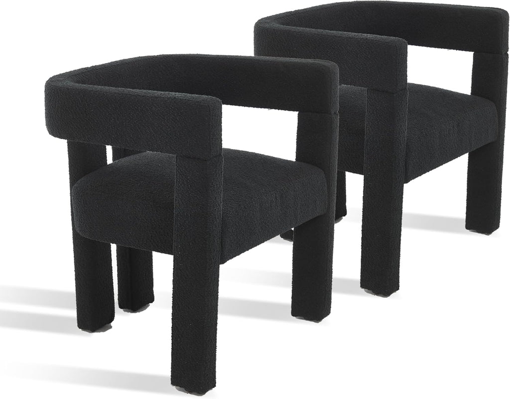 Modern Dining Chair Set of 2 / Living Room Chairs, Fabric Armchair