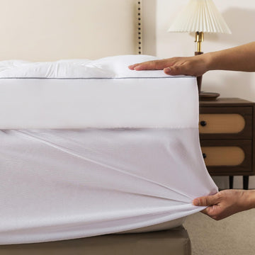 5 Inch Memory Foam Mattress Topper with Deep Pocket, Queen | Extra Thick 2000 GSM Pillow Top, Soft Bed Topper for