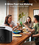 Nugget Ice Maker Countertop, Chewable Pellet Ice Machine with Self-Cleanin Function, 33lbs/24H Portable Ice Makers