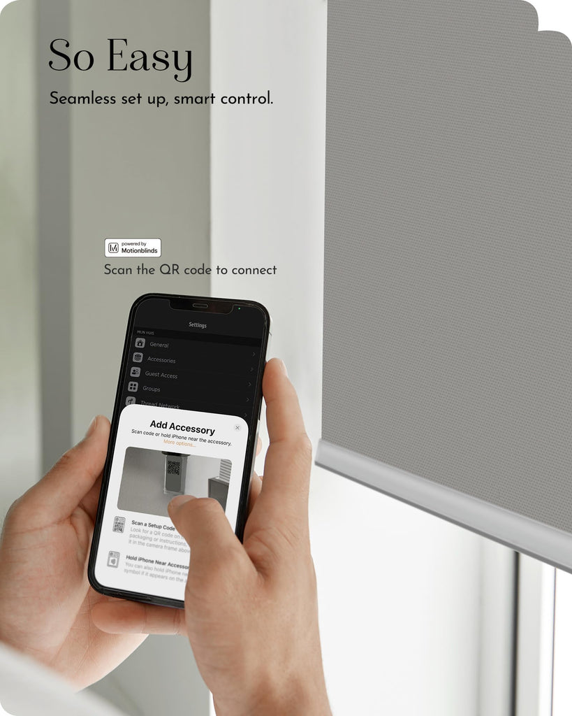Smart Roller Shades 100% Blackout Window Blinds with APP Control Customized Automatic Shades (, Grey)