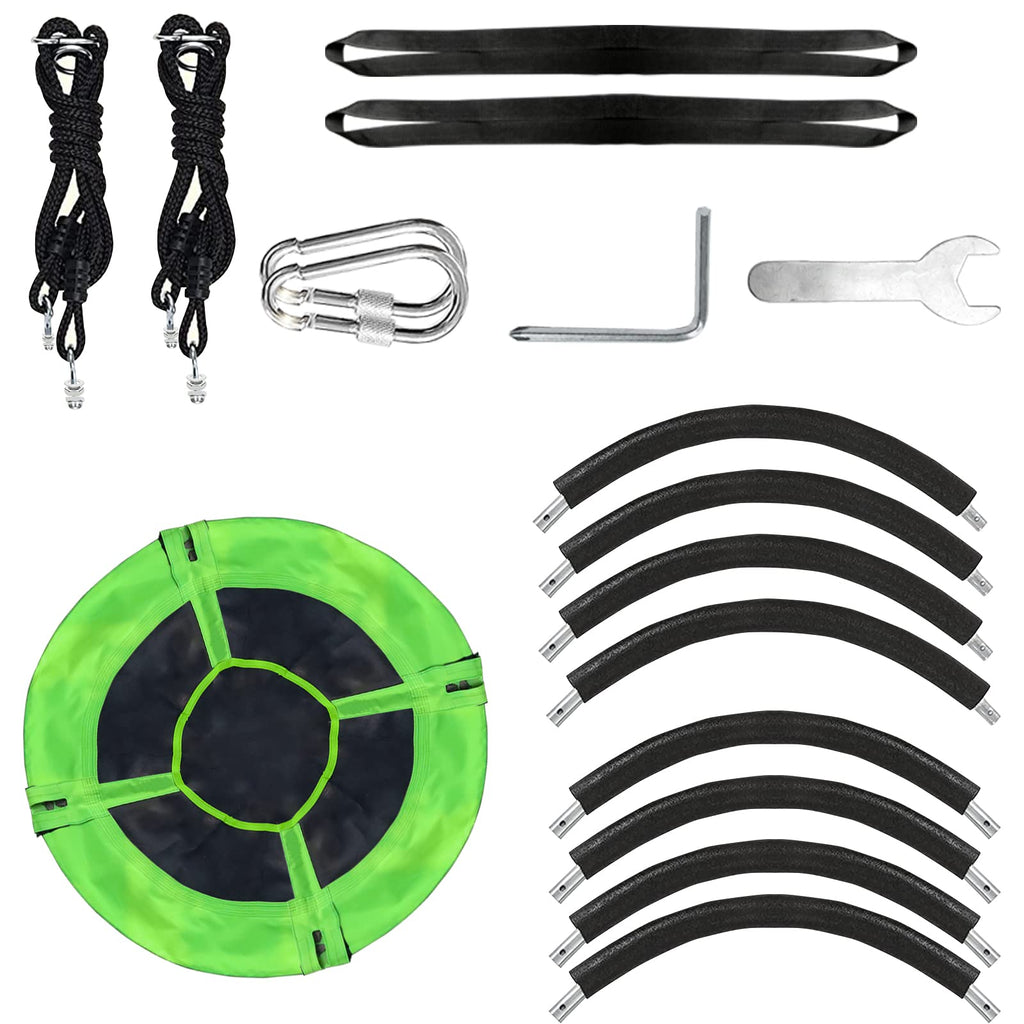 Tree Swing - 40" Saucer Tree Swing for Kids Waterproof Platform Swing Seat