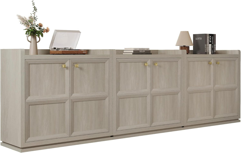 Buffet Cabinet with Storage 101" Sideboard Accent Storage Cabinet for Bedroom Dining Room Living Room Entryway with