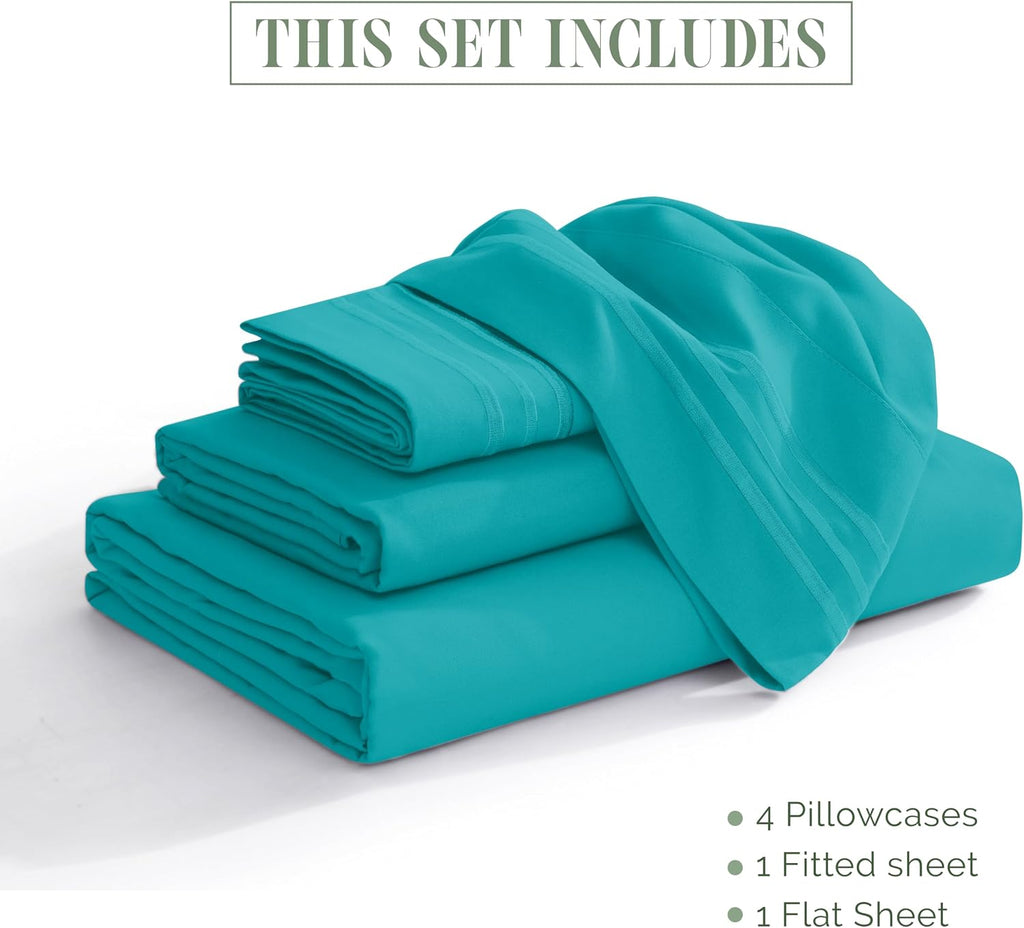 Elegant Comfort Luxury Soft 1500 Premier Egyptian 4-Piece Premium Hotel Quality Wrinkle Resistant Coziest Bedding