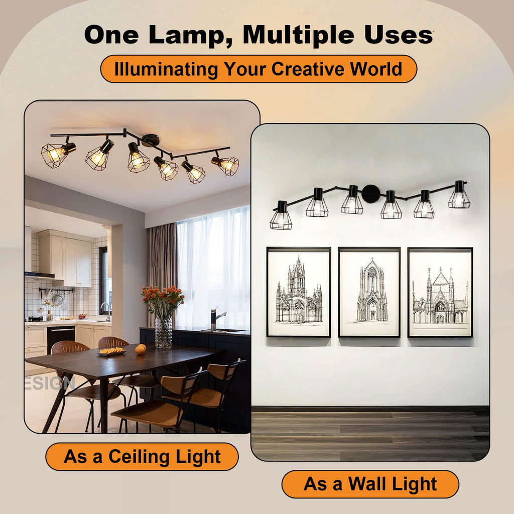 Track Lighting, Directional Rotatable Ceiling Light Fixture