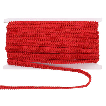 1/2" x 13 Yards Gimp Braid Trim Woven Fabric Ribbon Polyester Red