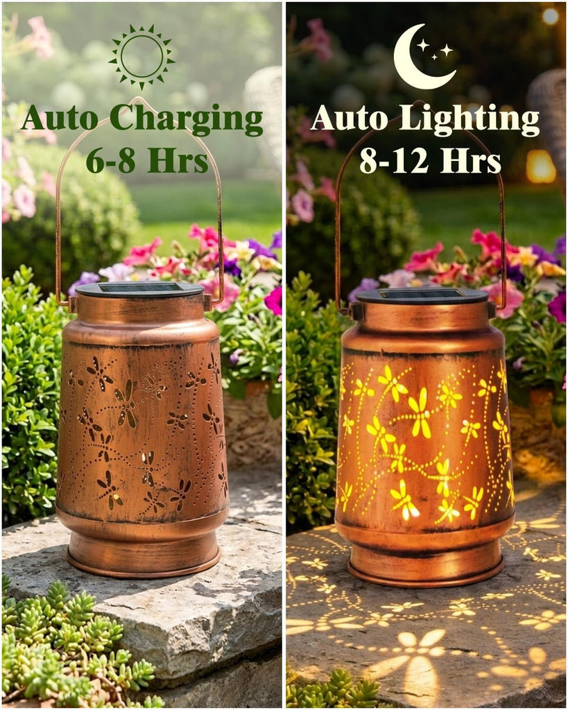 Birthday Gifts for Women, Solar Lanterns, Dragonfly, 2 Pack