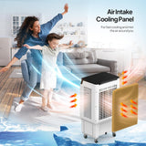 2300CFM Portable Air Cooler, 7.9Gal/30L Evaporative Swamp Cooler, 3-IN-1 Cooling Fan with Remote Control