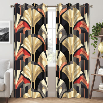 Geometric Blackout Curtains 84 Inch Long