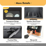 Portable Countertop Dishwasher, 4 Washing Programs Mini Dishwasher 360° Rotating Spray Dish Washing Machine for Home