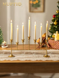 Taper Candle Holders for Candlestick: Gold Weeding Centerpieces Candelabra for Table - Candle Sticks Decor