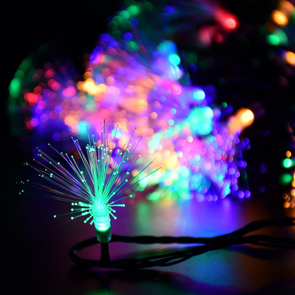 33FT Fiber Optic Fairy Lights 60 LED Firework String Light Twinkle Green Wire Christmas Lights for Indoor Outdoor