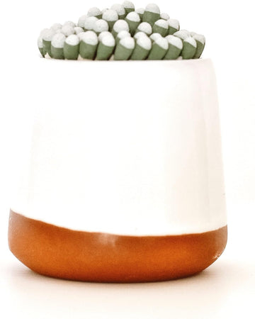 Match Striker Holder - Terracotta Stone Match Cloche - Bathroom Matches, 3.5 x 3.5 x 3.5
