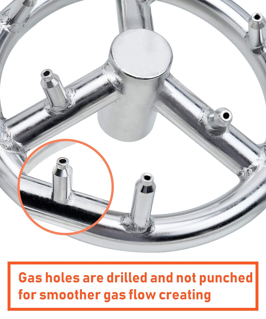 12inch Round Fire Pit Burner Ring, Jet Burner Ring