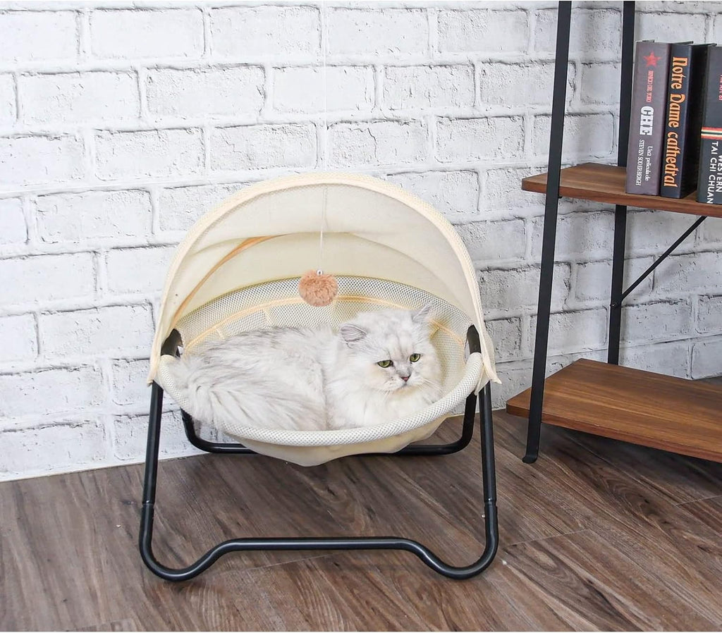 Cat Bed, Pet Hammock Bed for Cats and Dogs, Comfortable and Breathable Elevated Cat & Dog Nest, Easy to Assemble